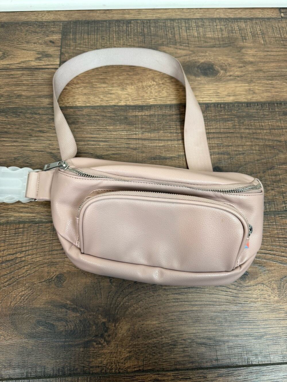 Kibou Blush Vegan Leather Baby Diaper Travel Belt Bag
